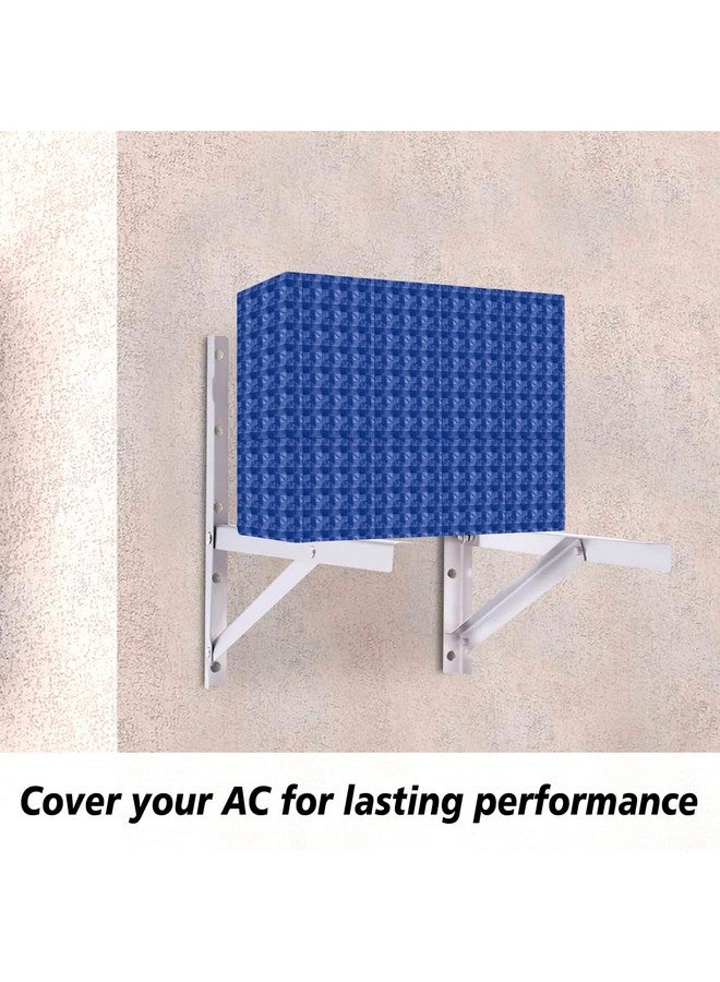 Kuber Industries Split AC Cover | PVC Check AC Cover | Outdoor Condenser AC Cover | AC Cover for Indoor & Outdoor | AC Cover for Dust Protection | 1.5 Ton Ac Cover | Blue - Image 4
