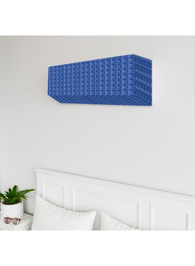 Kuber Industries Split AC Cover | PVC Check AC Cover | Outdoor Condenser AC Cover | AC Cover for Indoor & Outdoor | AC Cover for Dust Protection | 1.5 Ton Ac Cover | Blue - Image 2