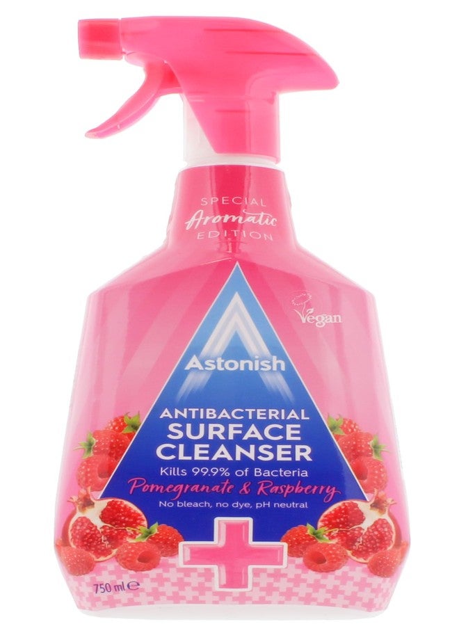 Astonish Multi-Purpose Antibacterial Surface Cleanser Pomegranate & Raspberry, 750ml | No Bleach and No Dye | Special Aromatic Edition | Vegan & Cruelty-Free - Image 1