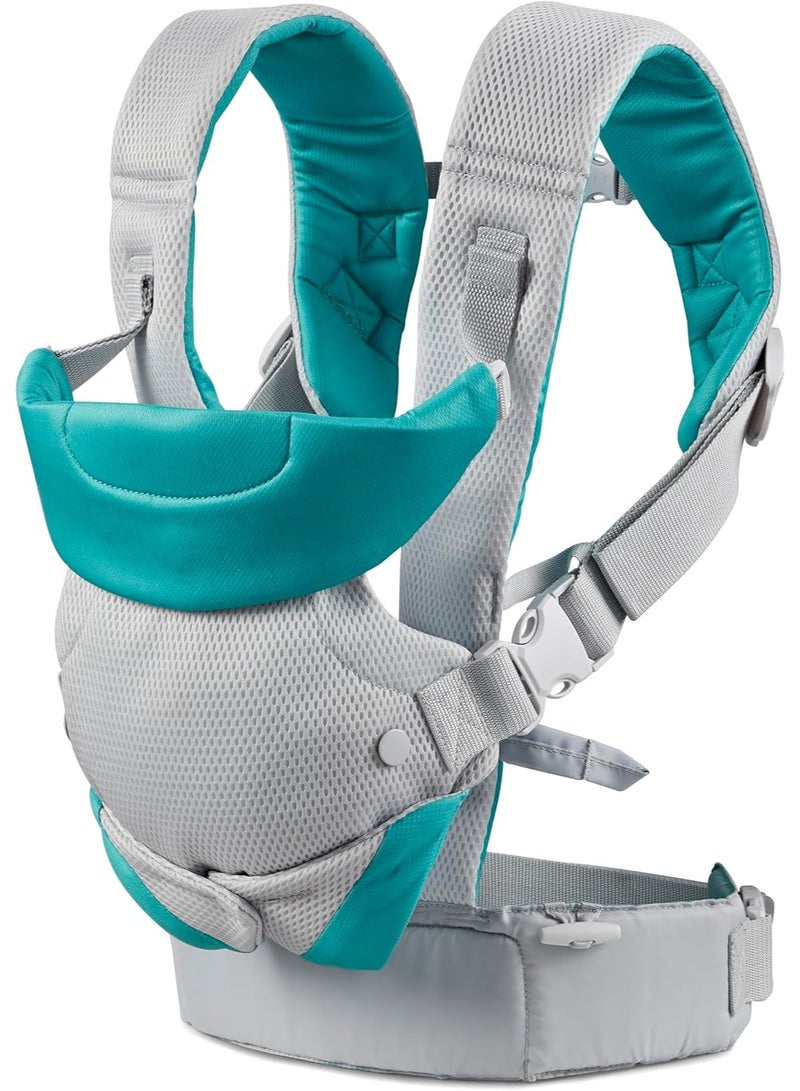 erorex Flip 4-In-1 Convertible Baby Carrier | Light Grey | 4 Carrying Positions for Newborn to Toddler (8-32 lbs) | Adjustable & Ergonomic - Image 5