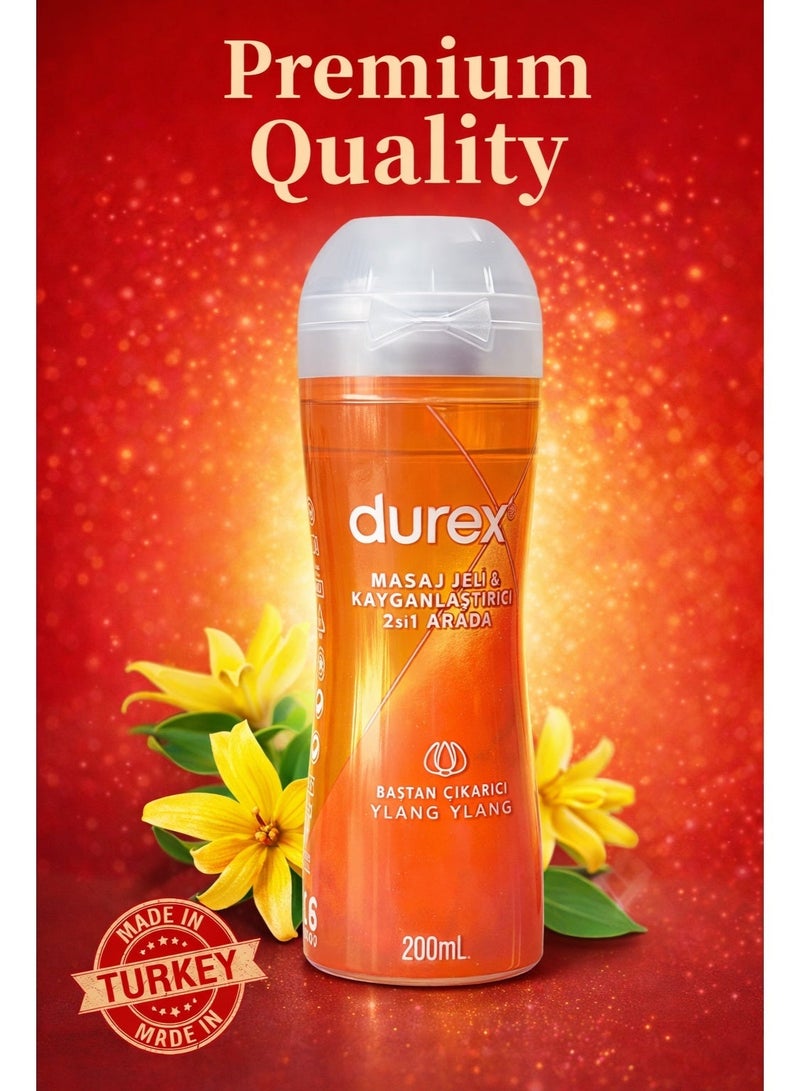 Durex Play 2-in-1 Ylang Ylang Personal Water-Based Gel – Imported from Turkey – 200ml - Image 3