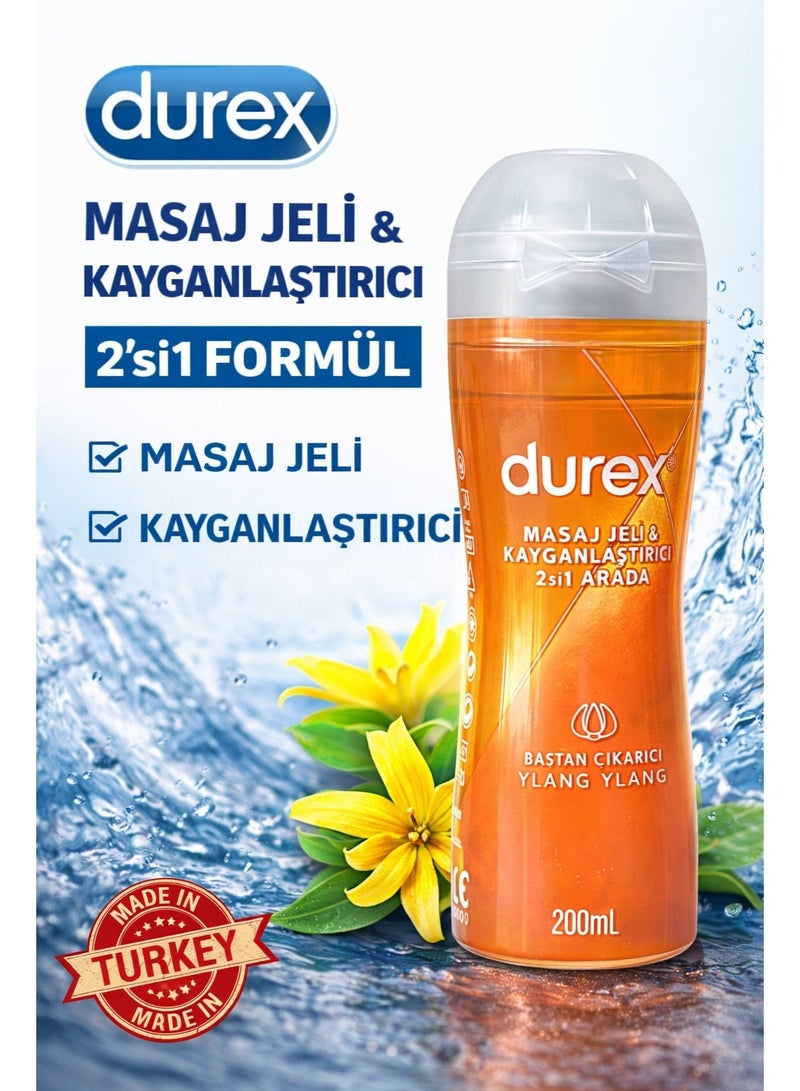 Durex Play 2-in-1 Ylang Ylang Personal Water-Based Gel – Imported from Turkey – 200ml - Image 1