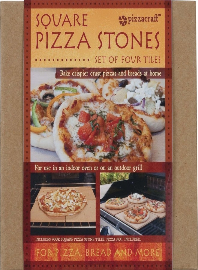 بيتزا كرافت مجموعة أحجار خبز بيتزاكرافت ثيرمابوند الصغيرة 7.5 بوصة (4 قطع) - أحجار بيتزا للفرن أو الشواية، مقاومة للصدمات الحرارية، مثالية للبيتزا والخبز والمعجنات وإعادة التسخين - مناسبة للمحترفين والمبتدئين في الخبز - Image 4