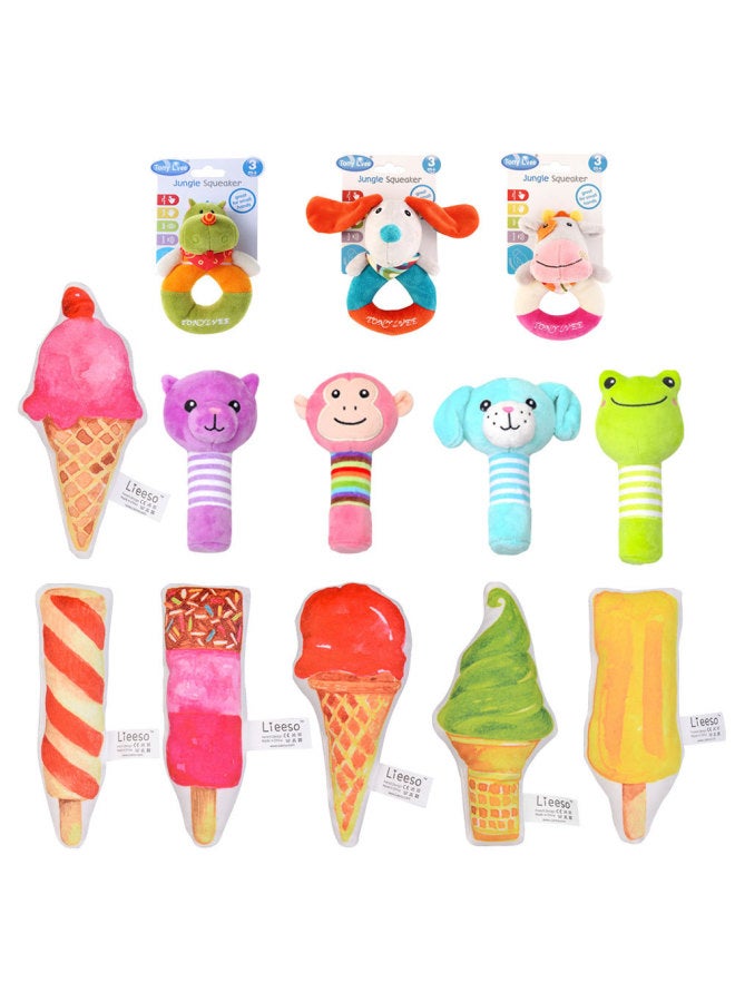 Baby 0-3 Years Old Hand Stick Newborn Hand Stick With Rattle Bb Hand Toy Baby Plush Toy. 05-Color:K014b2 Monkey Model - Image 2