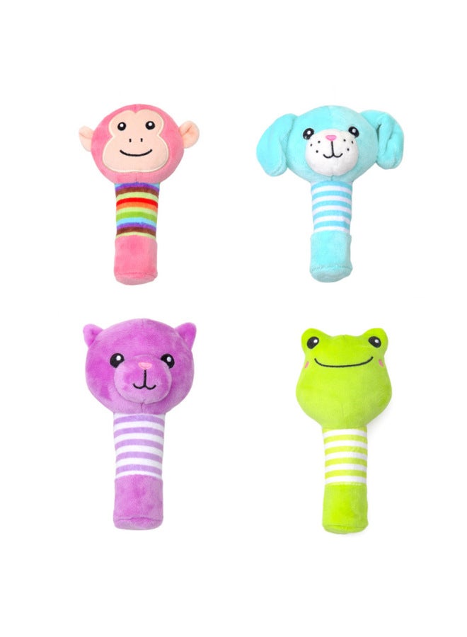 Baby 0-3 Years Old Hand Stick Newborn Hand Stick With Rattle Bb Hand Toy Baby Plush Toy. 05-Color:K014b2 Monkey Model - Image 4