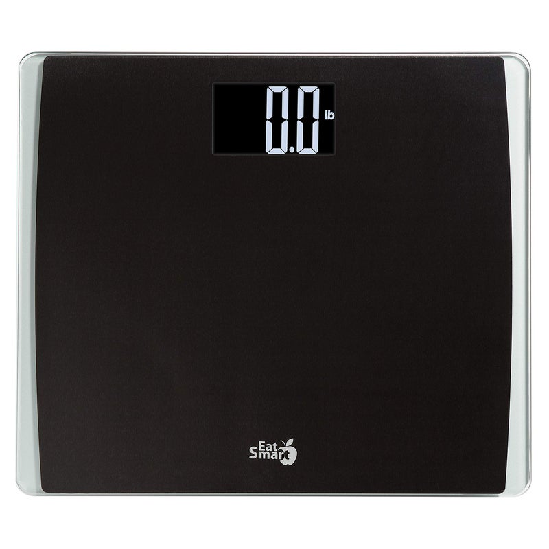 EatSmart Eat Smart Precision Digital Bathroom Scale, 550 lb High Capacity Scale, Extra Wide Platform, Bath Scale for Body Weight, Black - Image 1