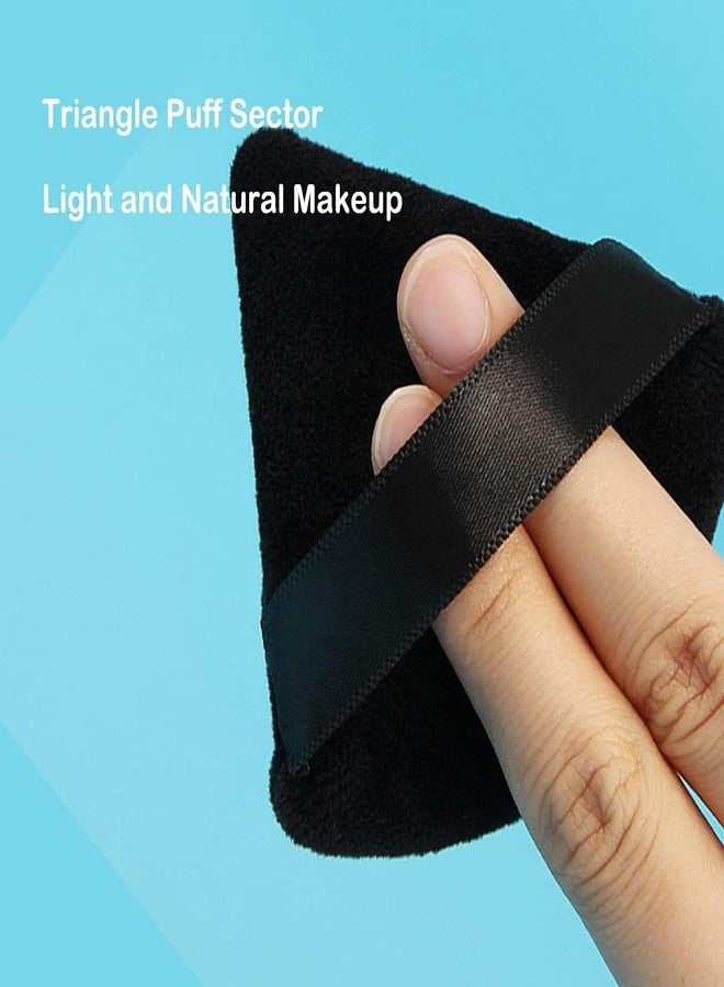 روبي فيس مجموعة إسفنجات مكياج روبي فيس المثلثة للأصابع، 6 قطع من إسفنجات المكياج الناعمة المثلثة للوجه، 4 قطع من إسفنجات المكياج الصغيرة للأصابع لتحديد ملامح الوجه، وتحت العينين، وزوايا الوجه، بودرة سائبة متعددة الألوان - Image 5