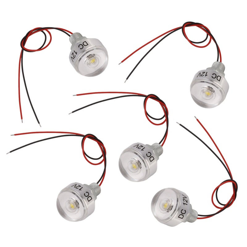 5PCS LED In Ground Well Light DC 12V 1W Mini Embedded Spotlight LED Deck Lamp for Jewel Cabinet Ceiling Stair Landscape - Image 4