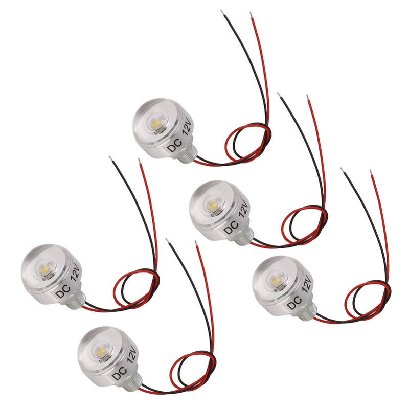 5PCS LED In Ground Well Light DC 12V 1W Mini Embedded Spotlight LED Deck Lamp for Jewel Cabinet Ceiling Stair Landscape - Image 3
