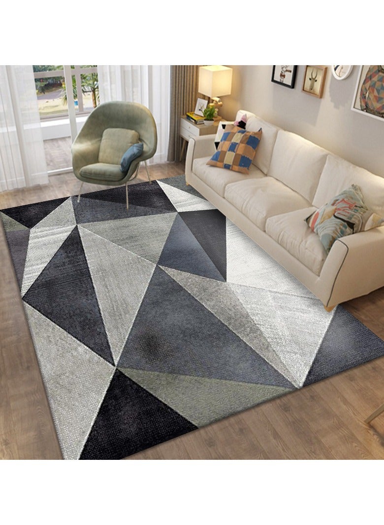 Loquat سجادة من ألياف البوليستر عالية الجودة قابلة للغسل في الغسالة بتصميم بسيط