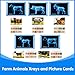 Odoorgames Farm Animal Xrays 10 Pcs Animal Science Kit for Kids Light Table Accessories for Vet Role Play Preschool Learning - Image 4