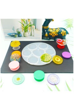 Excefore Epoxy mold Resin Moulds DIY Clear Silicone Epoxy Resin Molds for Pendants Jewelry Making DIY Craft with Casting Molds Tools Set For Aromatherapy Candle Epoxy Resin Real Dried Flower Dry Plants  - Image 3