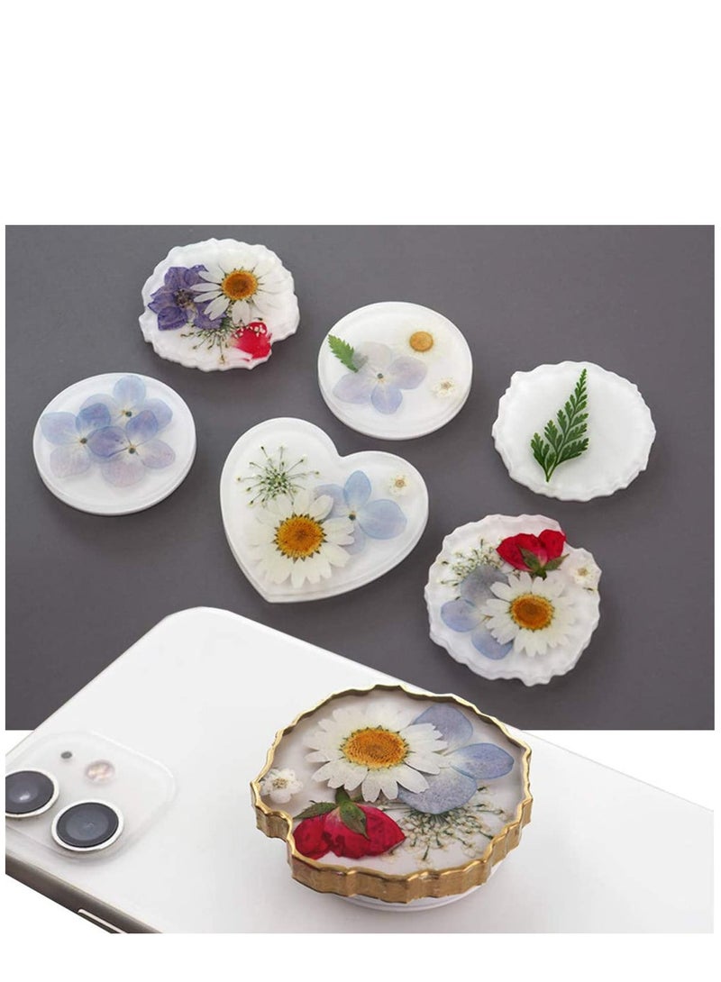 Excefore Epoxy mold Resin Moulds DIY Clear Silicone Epoxy Resin Molds for Pendants Jewelry Making DIY Craft with Casting Molds Tools Set For Aromatherapy Candle Epoxy Resin Real Dried Flower Dry Plants - Image 4