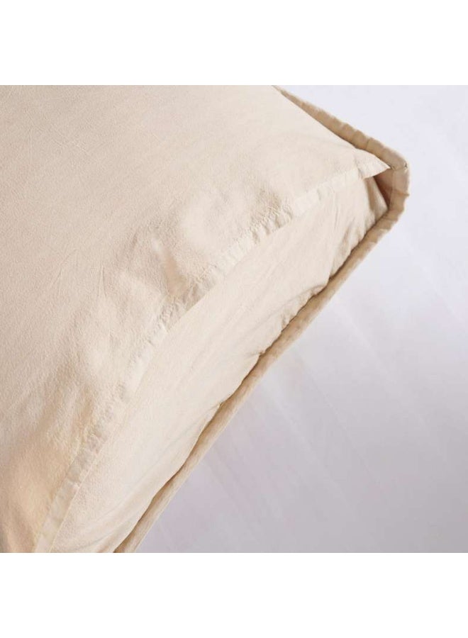 Pan Home Beige Velvet King Bedspread Set for Adults - Image 5