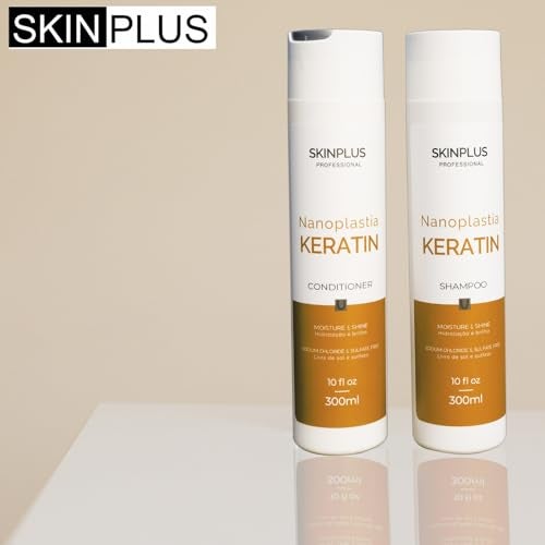 SKINPLUS NANOPLASTIA KERATIN SHAMPOO And CONDITIONER SET 300mlx2 - Image 3