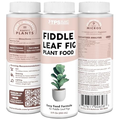TPS NUTRIENTS Fiddle Leaf Fig Plant Food for All Fig and Other Ficus Trees, Liquid Houseplant Fertilizer 8 oz (250mL) - Image 5