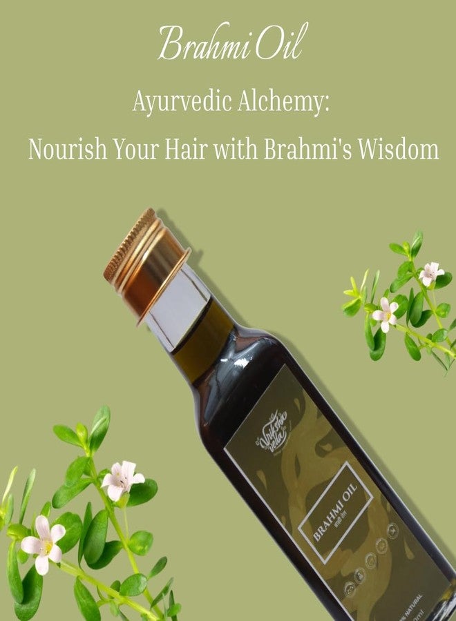 Vriksha Veda Brahmi Oil for Hair Growth I Ayurvedic Hair Oil for Nourishment and Hairfall Reduction I 100ml - Image 2