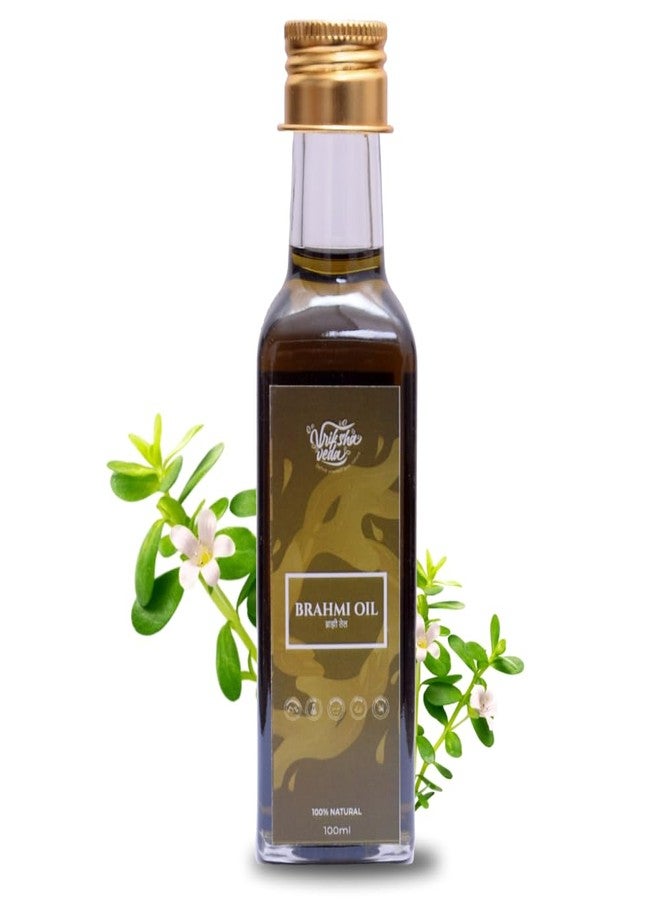 Vriksha Veda Brahmi Oil for Hair Growth I Ayurvedic Hair Oil for Nourishment and Hairfall Reduction I 100ml - Image 1