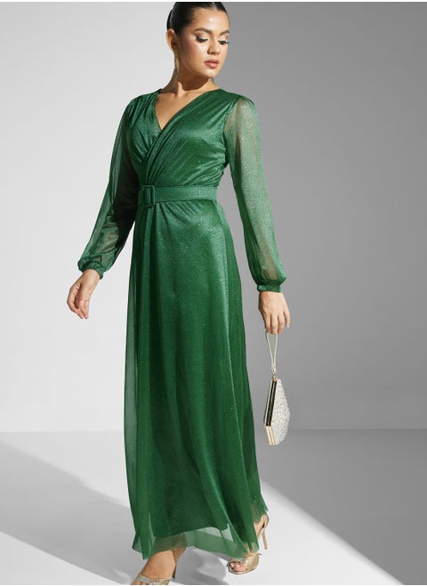 Shimmer A-Line Dress