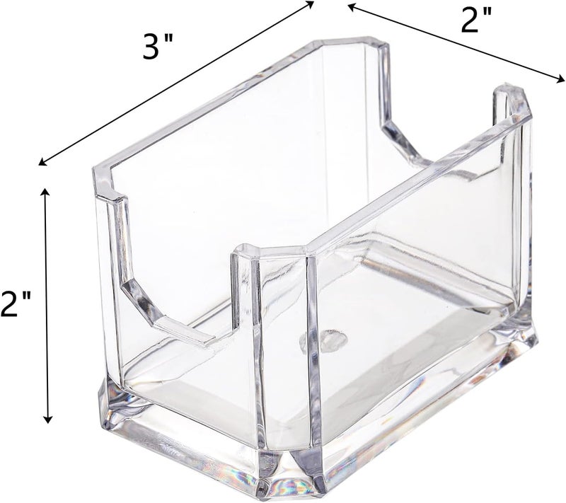 Dicunoy Set of 8 Clear Acrylic Sugar Packet Holders for Coffee Bar and Tea Bag Organizer - Image 2
