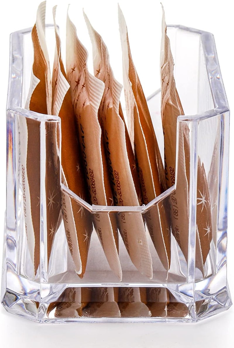 Dicunoy Set of 8 Clear Acrylic Sugar Packet Holders for Coffee Bar and Tea Bag Organizer - Image 4