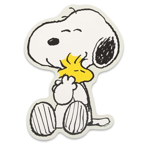 Open Road Brands Peanuts Snoopy and Woodstock Hug Wood Wall Decor - Fun Snoopy Wall Art for Kids' Bedroom or Play Room - Image 1