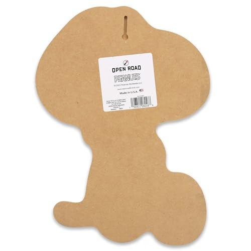 Open Road Brands Peanuts Snoopy and Woodstock Hug Wood Wall Decor - Fun Snoopy Wall Art for Kids' Bedroom or Play Room - Image 3