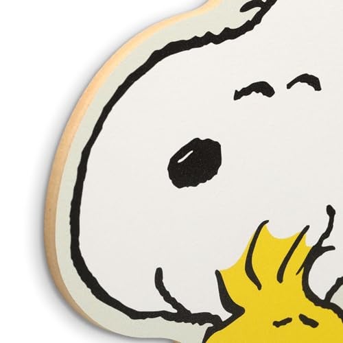 Open Road Brands Peanuts Snoopy and Woodstock Hug Wood Wall Decor - Fun Snoopy Wall Art for Kids' Bedroom or Play Room - Image 4