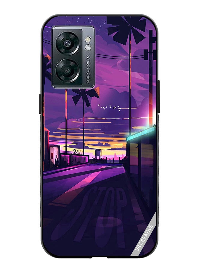 VR CREATIVE Protective Case Cover For Oppo A57 5G Empty Road Design Multicolour - Image 1