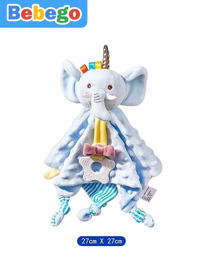 BEBEGO Cute Elephant Soft Baby Drool Towel - Pastel Pink with Colorful Ribbon, Perfect for 0-3 Year Olds - Ideal Gift for Birthdays, Eid al-Fitr, Eid al-Adha, Dubai Shopping Festival, New Year | Newborn Essential | Playful Design | Soft Texture - Image 4