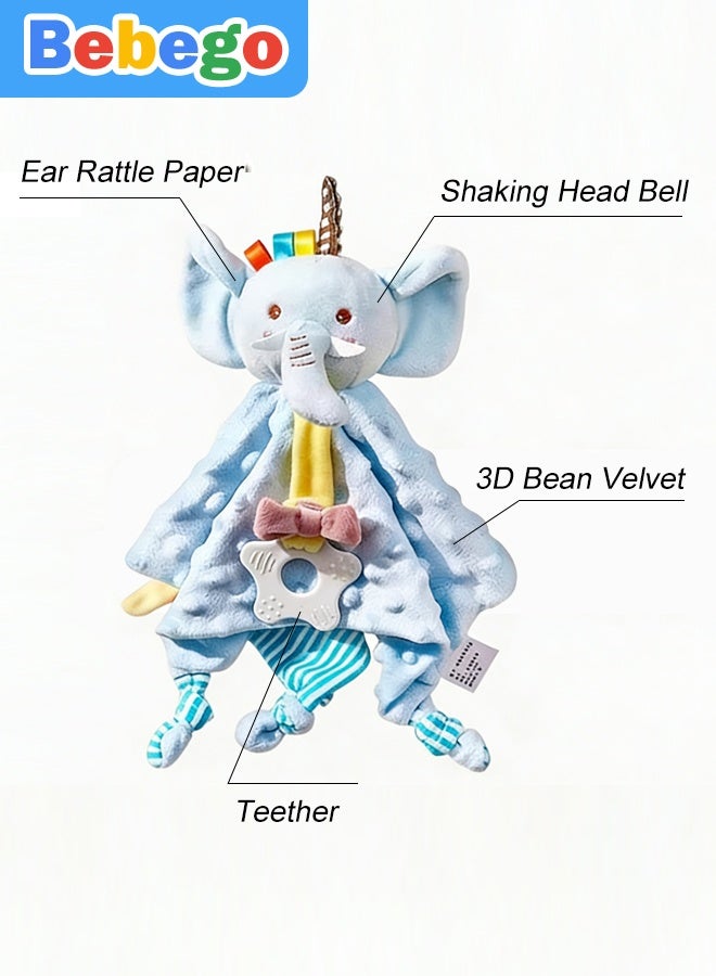 BEBEGO Cute Elephant Soft Baby Drool Towel - Pastel Pink with Colorful Ribbon, Perfect for 0-3 Year Olds - Ideal Gift for Birthdays, Eid al-Fitr, Eid al-Adha, Dubai Shopping Festival, New Year | Newborn Essential | Playful Design | Soft Texture - Image 5