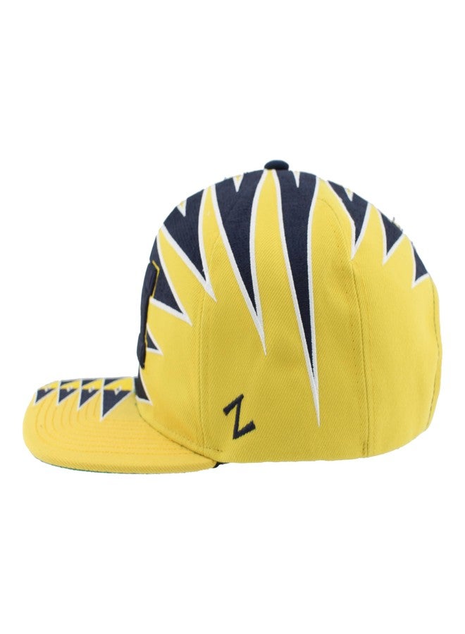 ZHATS Michigan Wolverines NCAA Officially Licensed Adjustable Snapback Hat Team Color Split - Image 3