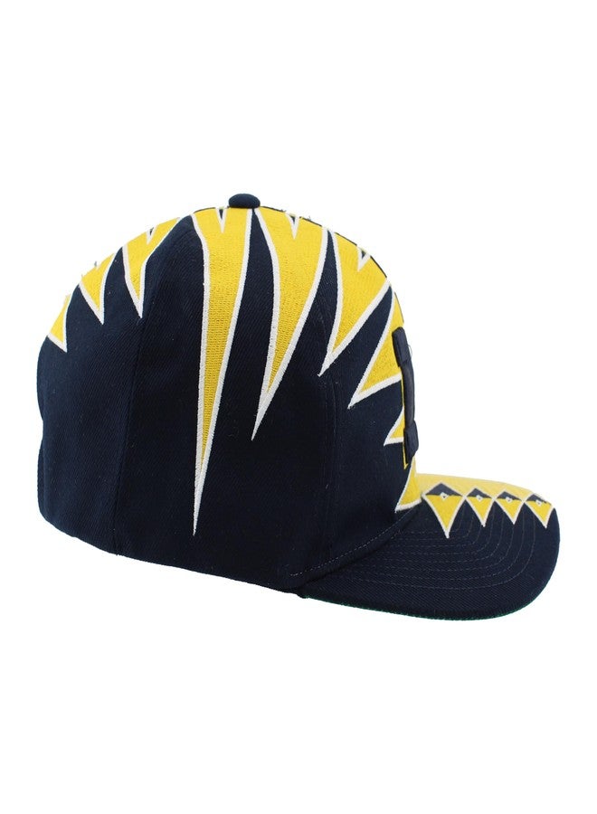 ZHATS Michigan Wolverines NCAA Officially Licensed Adjustable Snapback Hat Team Color Split - Image 4