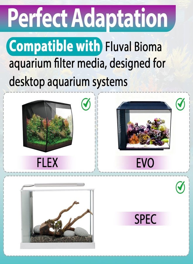 Joworthy 12 Pcs A1378 Aquarium Filter Media Compatible with Fluval Spec, Evo & Flex Desktop Aquariums, 2.1Oz Bio Ceramic Rings Filter Media, Placed in Filter Foam Block, Easy to Replace - Image 4