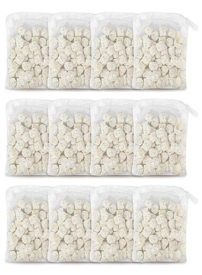 Joworthy 12 Pcs A1378 Aquarium Filter Media Compatible with Fluval Spec, Evo & Flex Desktop Aquariums, 2.1Oz Bio Ceramic Rings Filter Media, Placed in Filter Foam Block, Easy to Replace - Image 1