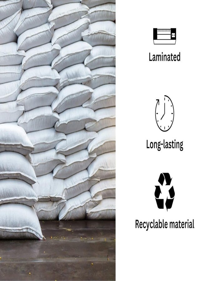 SECUREMENT Large HDPE White Storage Bags, 50 kg Capacity, Multipurpose Transport Bags (61 x 91 cm (24x36 Inches)) - Pack of 5 Bora bags - Image 5