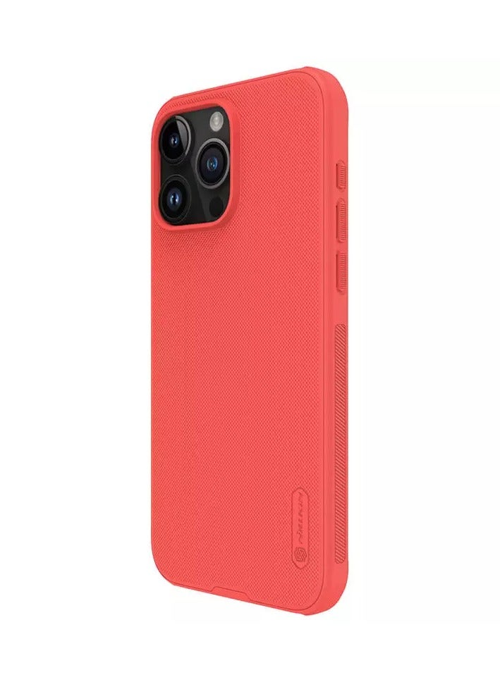Nillkin Super Frosted Shield Pro Matte cover case for Apple iPhone 15 Pro Max 6.7 (2023)-Red - Image 3
