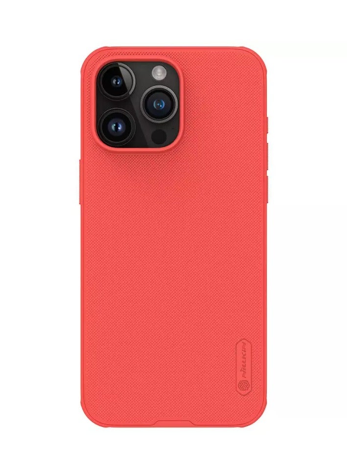 Nillkin Super Frosted Shield Pro Matte cover case for Apple iPhone 15 Pro Max 6.7 (2023)-Red - Image 1