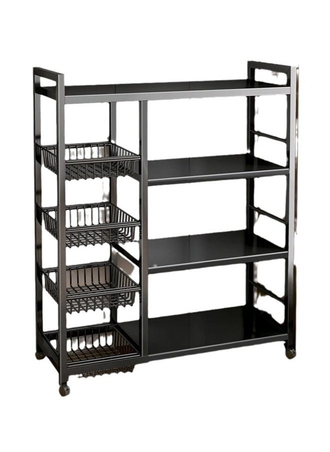 Generic - Floor-To-Ceiling Multi-Layer Storage Rack Microwave Oven Rack Storage Rack Kitchen Multi-Functional Rack - Image 1