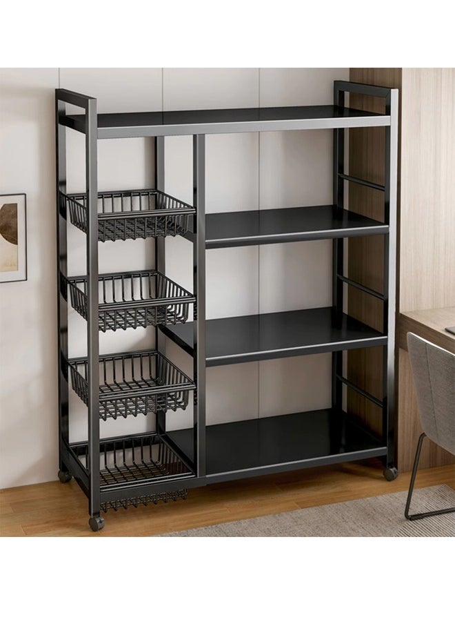 Generic - Floor-To-Ceiling Multi-Layer Storage Rack Microwave Oven Rack Storage Rack Kitchen Multi-Functional Rack - Image 1