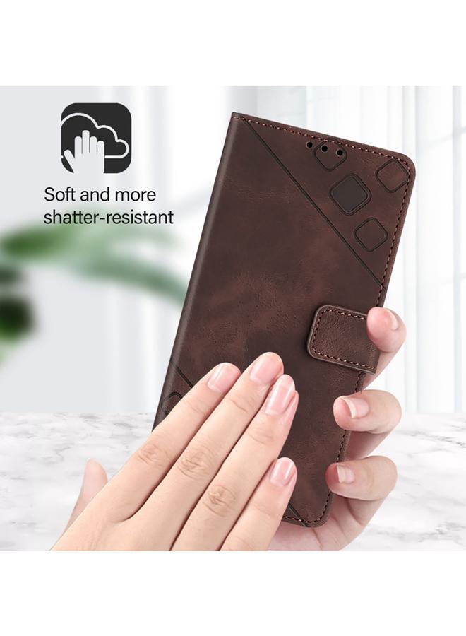 Zaboon Case For Infinix Note 30 4G X6833B Skin Feel Embossed Leather Phone Case - Image 4