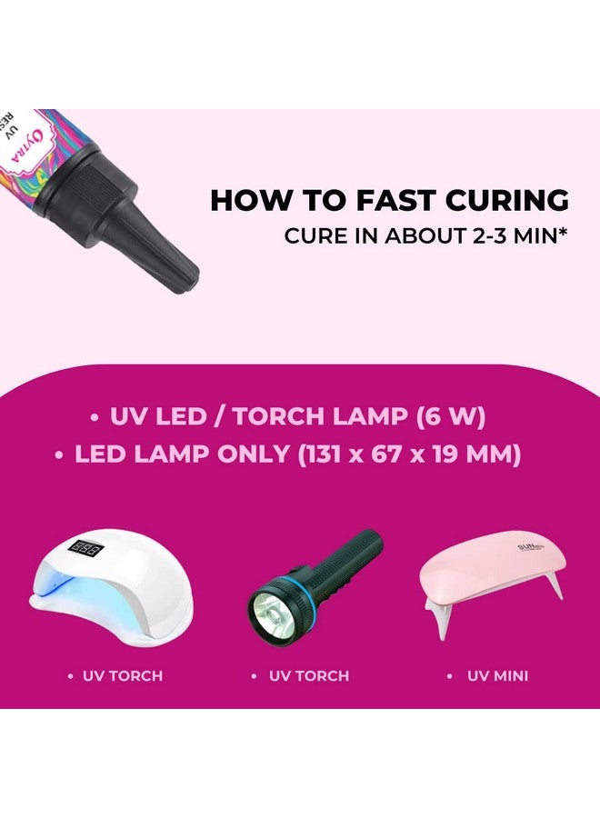 Oytra UV Resin Hard Clear Glossy Finish for Artists and Professionals Polymer Clay Gloss DIY Jewelry Craft Decoration Casting Coating (60 Grams) - Image 4