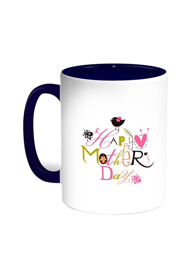 RKN Happy Mother's Day Printed Coffee Mug Blue/White 11ounce - Image 1