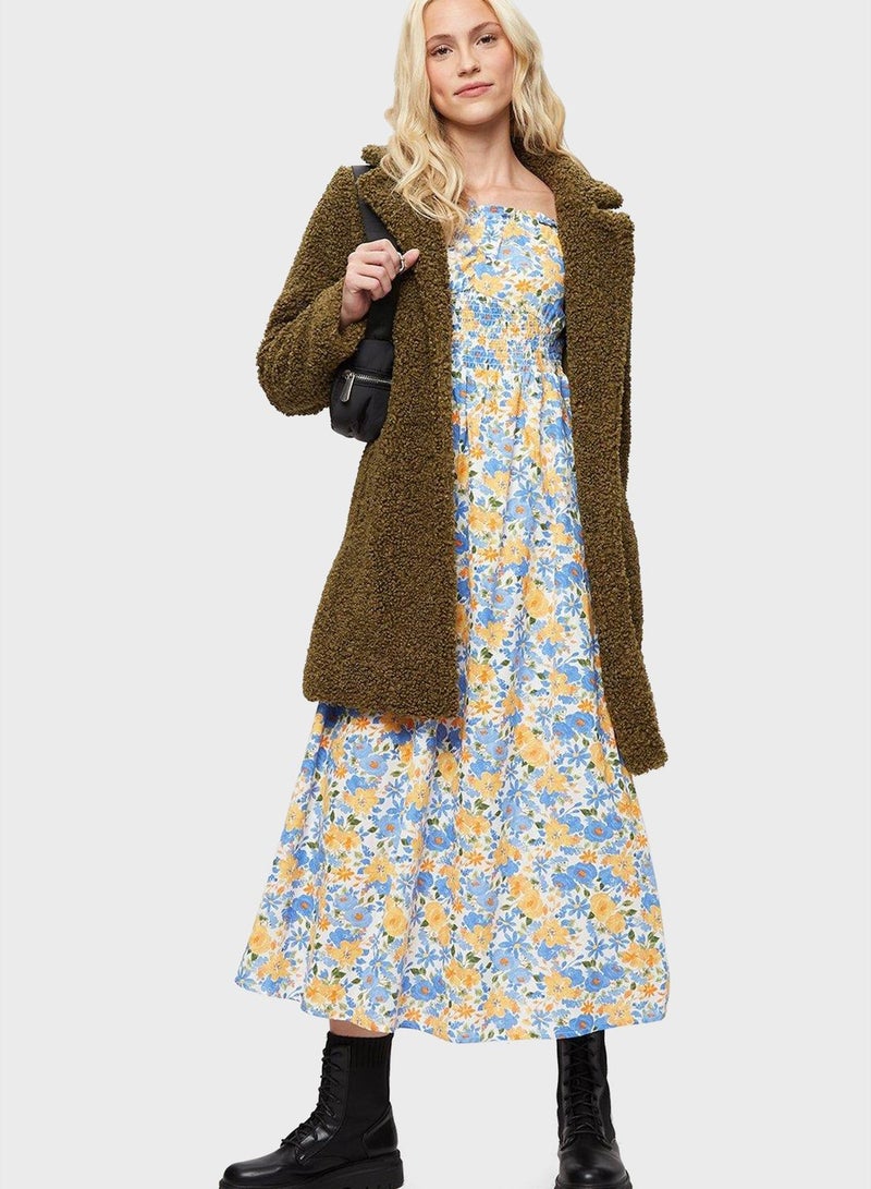DOROTHY PERKINS Floral Strapless Midi Dress  - Image 1