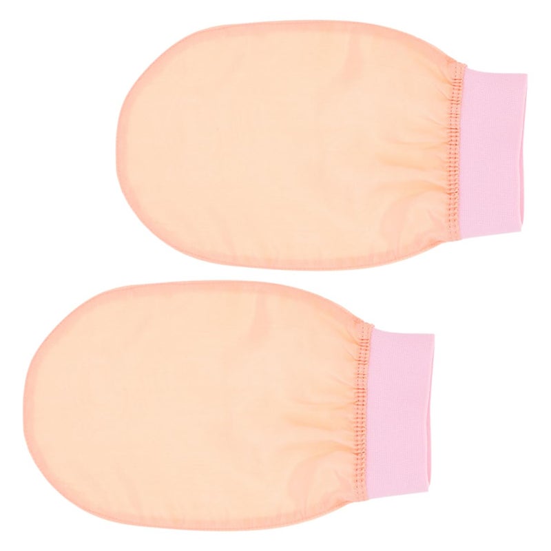 2Pcs Exfoliating Shower Gloves Body Scrubber Reusable Skin Cleaning Mittens - Image 2