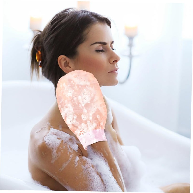 2Pcs Exfoliating Shower Gloves Body Scrubber Reusable Skin Cleaning Mittens - Image 4