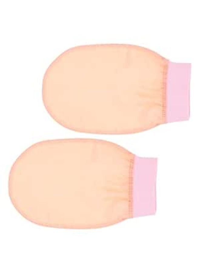 2Pcs Exfoliating Shower Gloves Body Scrubber Reusable Skin Cleaning Mittens - Image 1