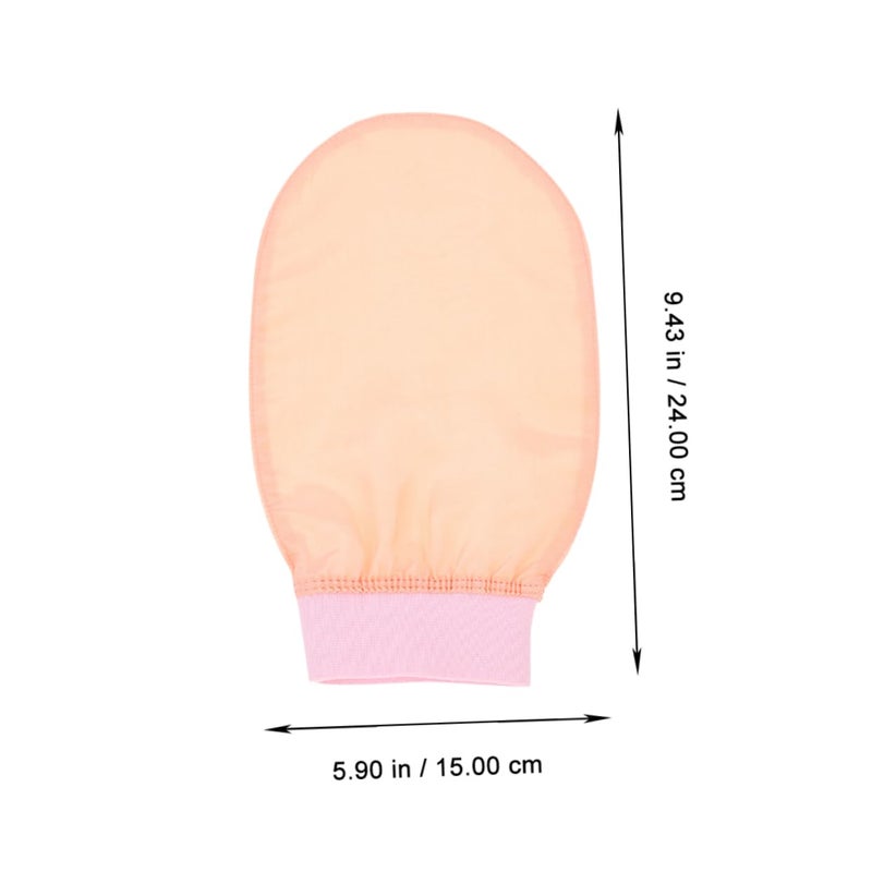2Pcs Exfoliating Shower Gloves Body Scrubber Reusable Skin Cleaning Mittens - Image 3
