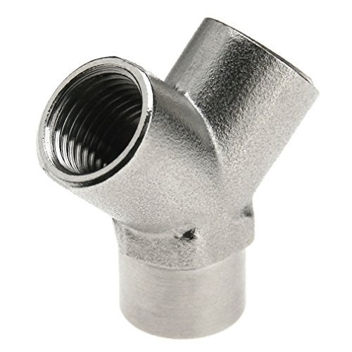 SING F LTD Copper 3 Way Y Air Line Connector 1/4 Inches Bsp Female Thread Hose Splitter - Image 4