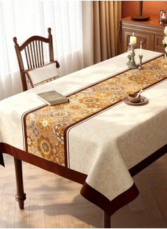 Beauenty A tablecloth with a floral design, designed in bright, distinctive and classic colors to add a special and eye-catching touch to your table. Dimensions: (180*140)  - Image 5